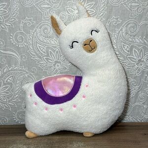 Hobby Lobby Llama Pillow Plush Purple Blanket